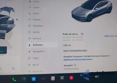 2025 Tesla Model 3 Long Range All-Wheel Drive из США, поврежденный, VIN 5YJ3E1EB9SF873801